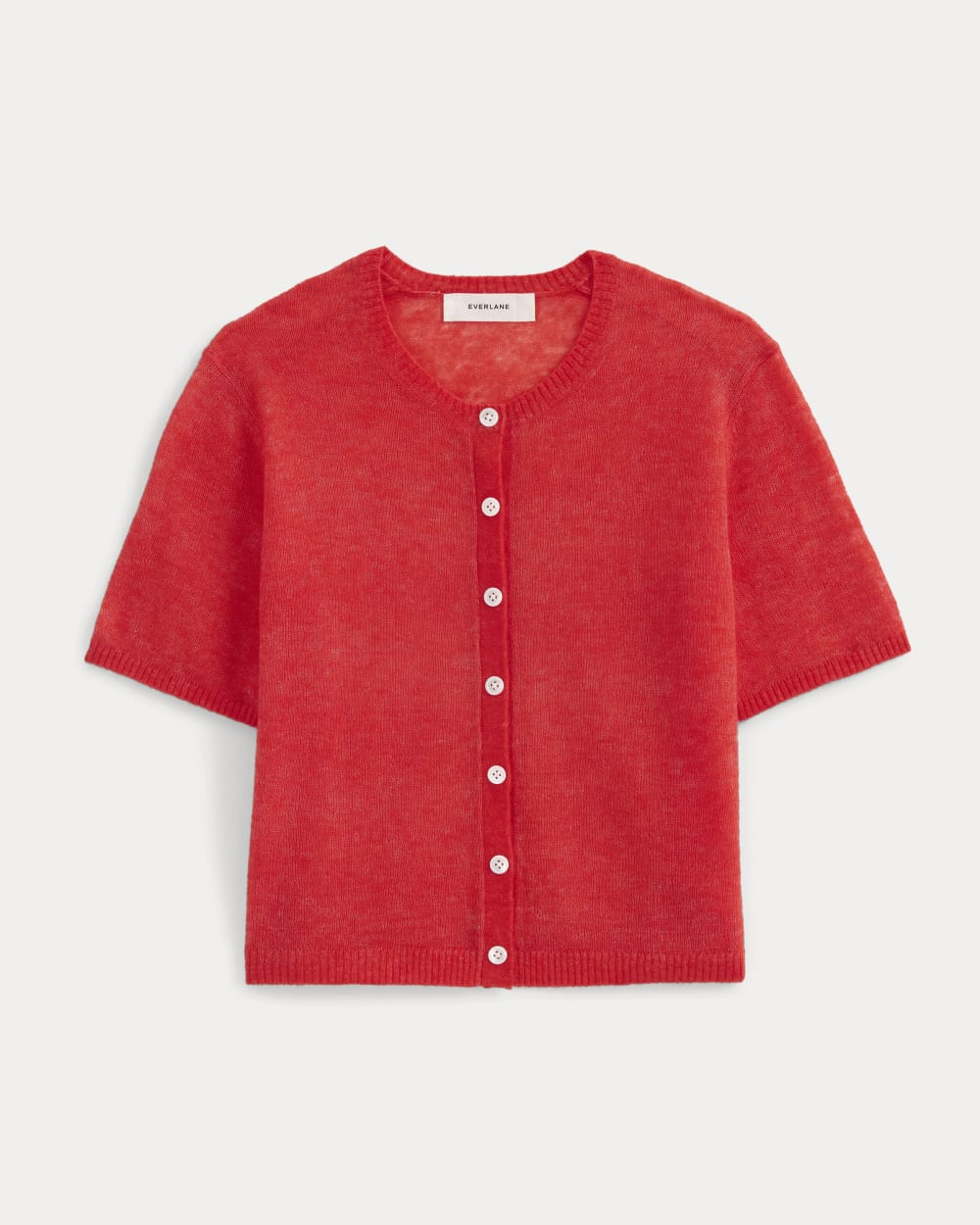 The Air Alpaca™ Short-Sleeve Cardigan | Soft Pink | Everlane