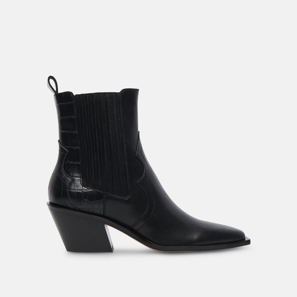 SENNA BOOTIES BLACK MULTI LEATHER | DolceVita.com