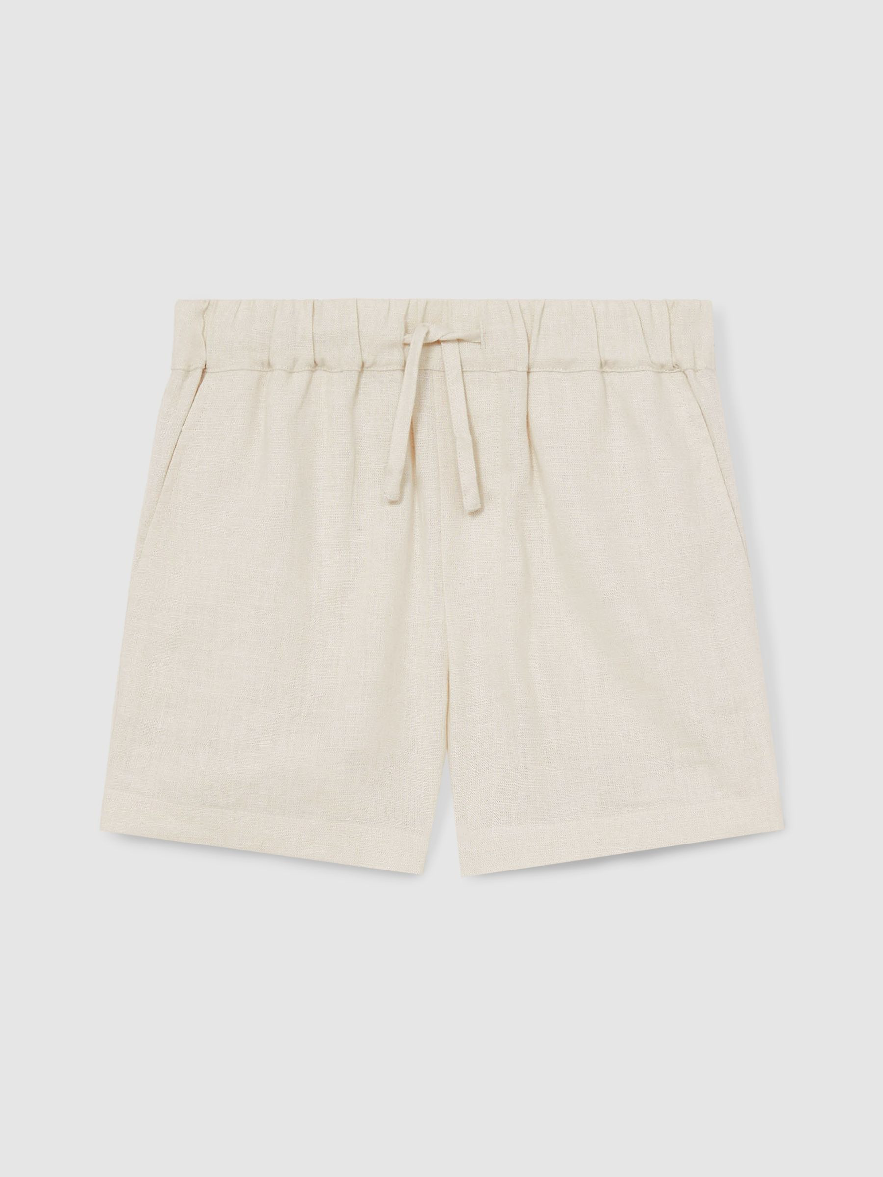 Reiss 3-9 yrs Drawstring Shorts in Stone - REISS | Reiss UK