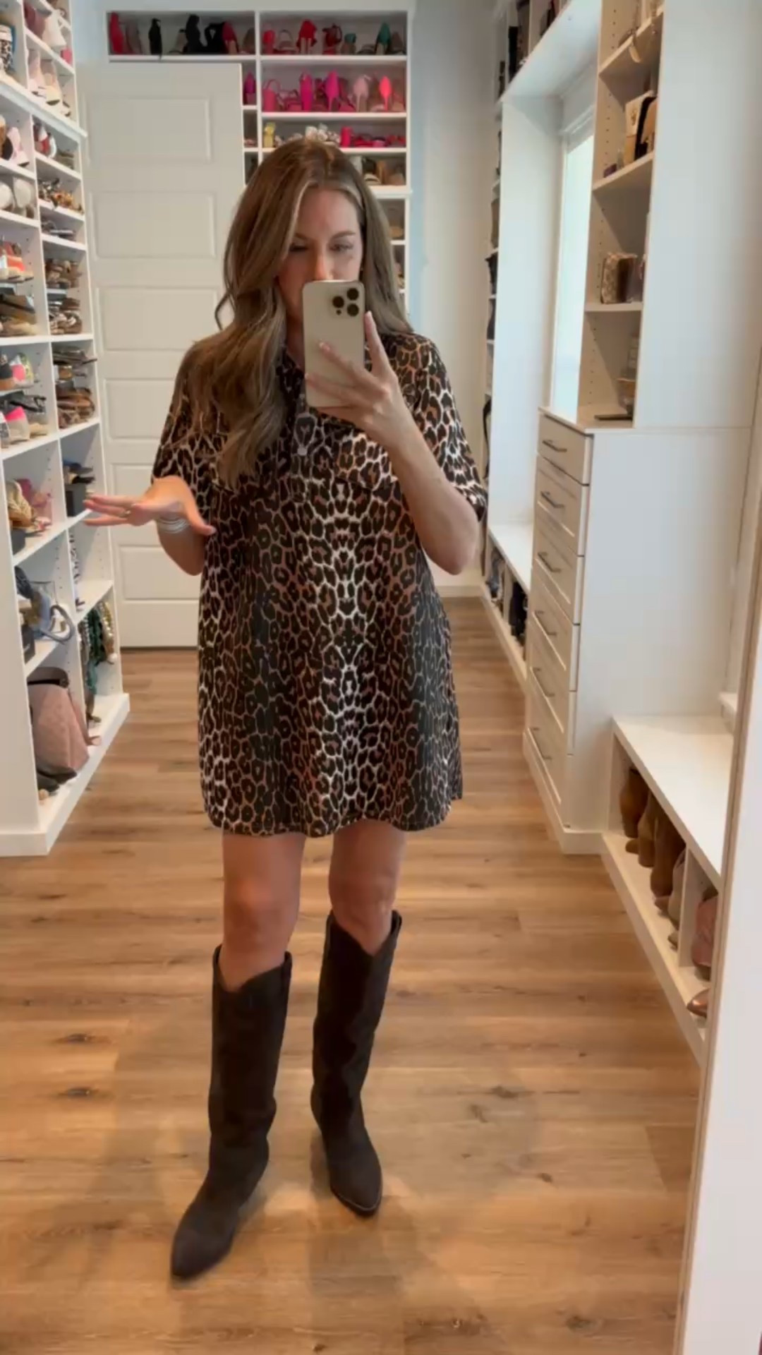 Chic, classic, and budget-friendly. These designer-inspired Amazon finds are the perfect fall dresses and outfits to keep your style elevated without the splurge.  In a medium leopard denim dress, boots and accessories - fits tts. shop dandy, tuckernuck, anthropologie, maxi dress, fall dress, fall outfit

#LTKFindsUnder50 #LTKStyleTip #LTKSeasonal