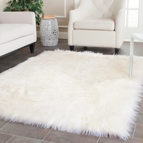 Bilton Handmade Tufted Ivory Area Rug | Wayfair North America
