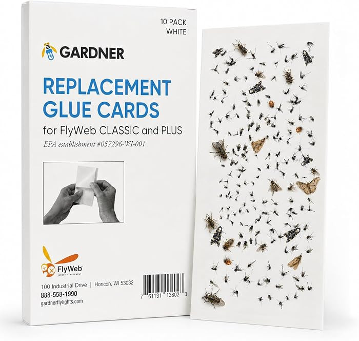 Flyweb Fly Light Glue Boards 1 Pack of 10 Replacement Glue Boards for Gardner Flyweb Classic Fly ... | Amazon (US)
