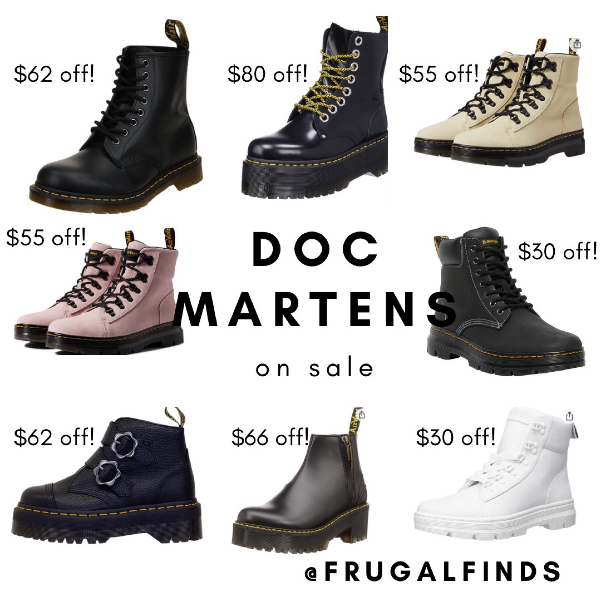 I’m a docs girl. Have been since I was little. I found some darling pairs of boots on Amazon for quite a hefty discount! Also, how many of us are kicking ourselves for not keeping our Doc Martens from the nineties? I had a pair of floral boots and tie dye boots and I must’ve given them away, but what would I do to have them back?!? 