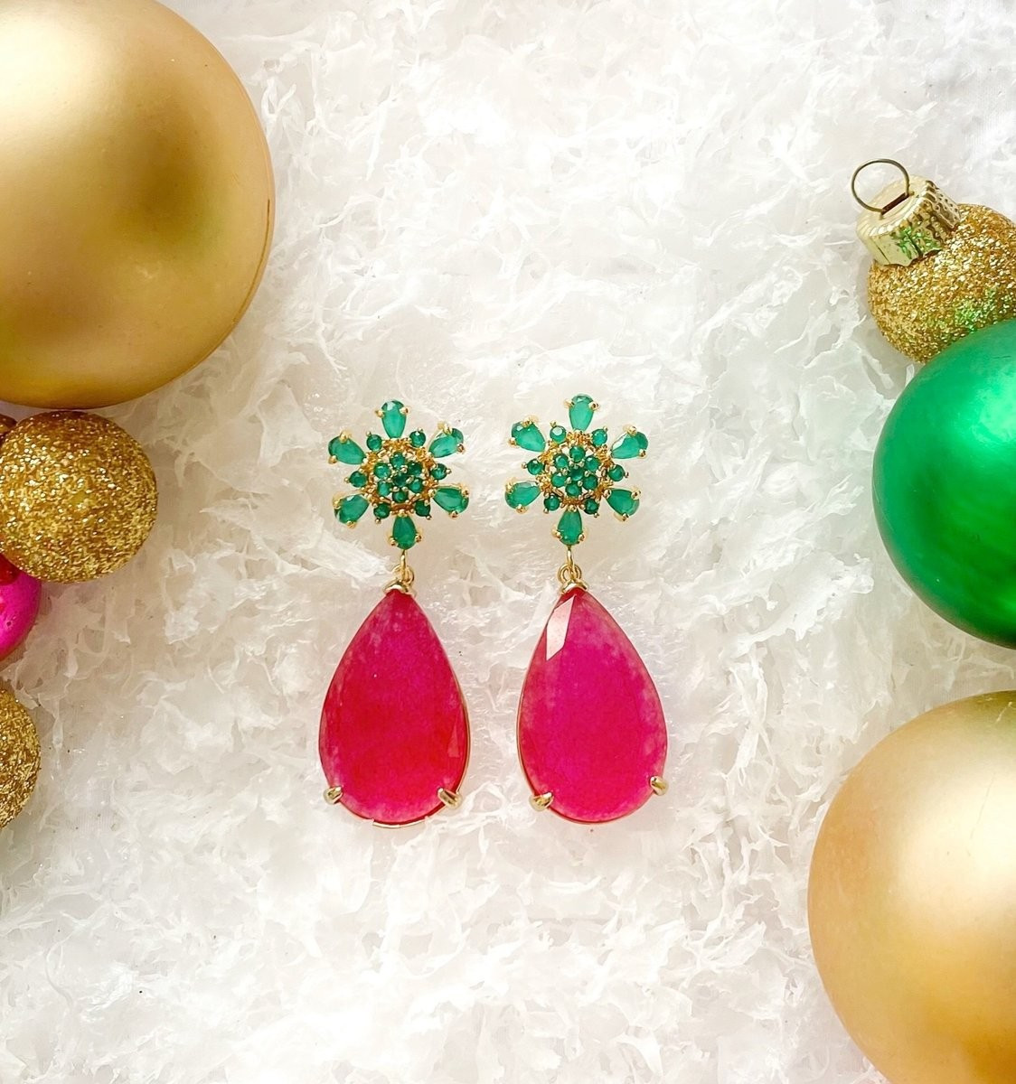 Green Flower Gemstone + Magenta
	
		$0.00 
		$72.00
	
	$72.00

	

								DETAILS:
Gold Plated P... | Vivian Drew