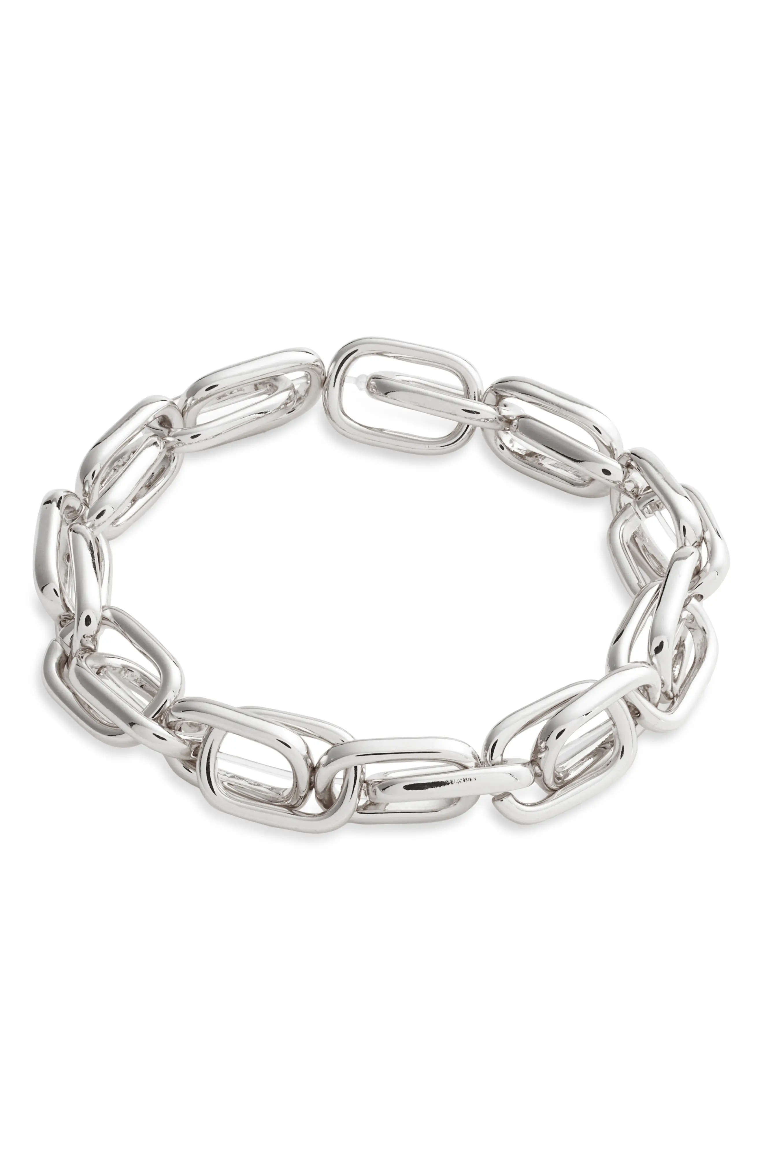 Nordstrom Large Link Stretch Bracelet in Gold at Nordstrom | Nordstrom