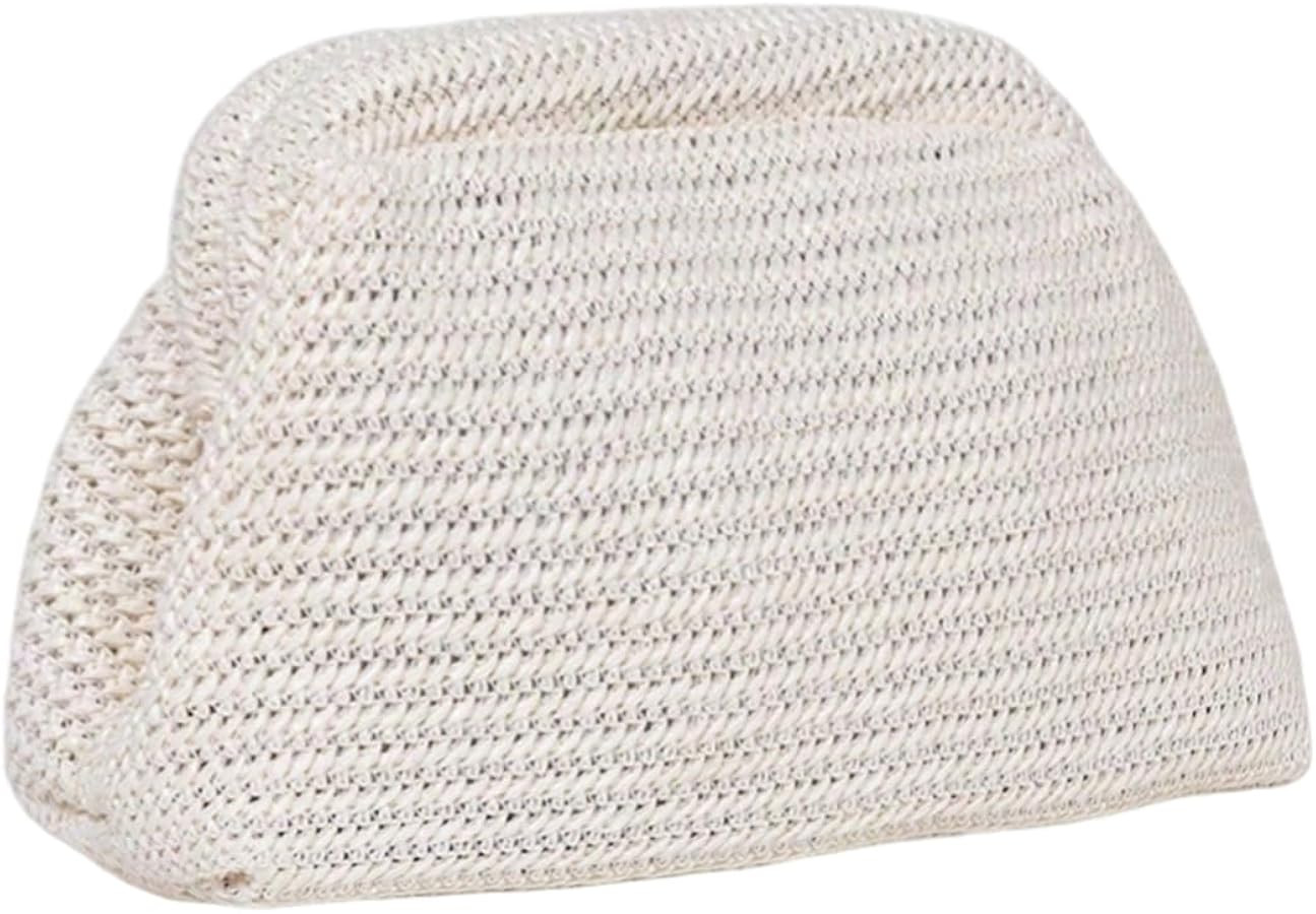 GORGLITTER Women's Crochet Purses Wedding Prom Summer Beach Bag Dumpling Cloud Evening Clutch Pur... | Amazon (US)