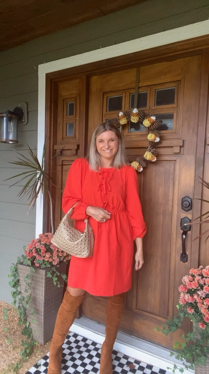 It’s officially October 1st and my birthday month 🍁 this dress is so good! Has 2 snap buttons and able to tie across chest for minimum to no skin showing 

#LTKVideo 

#LTKGiftGuide #LTKCyberWeek #LTKHoliday