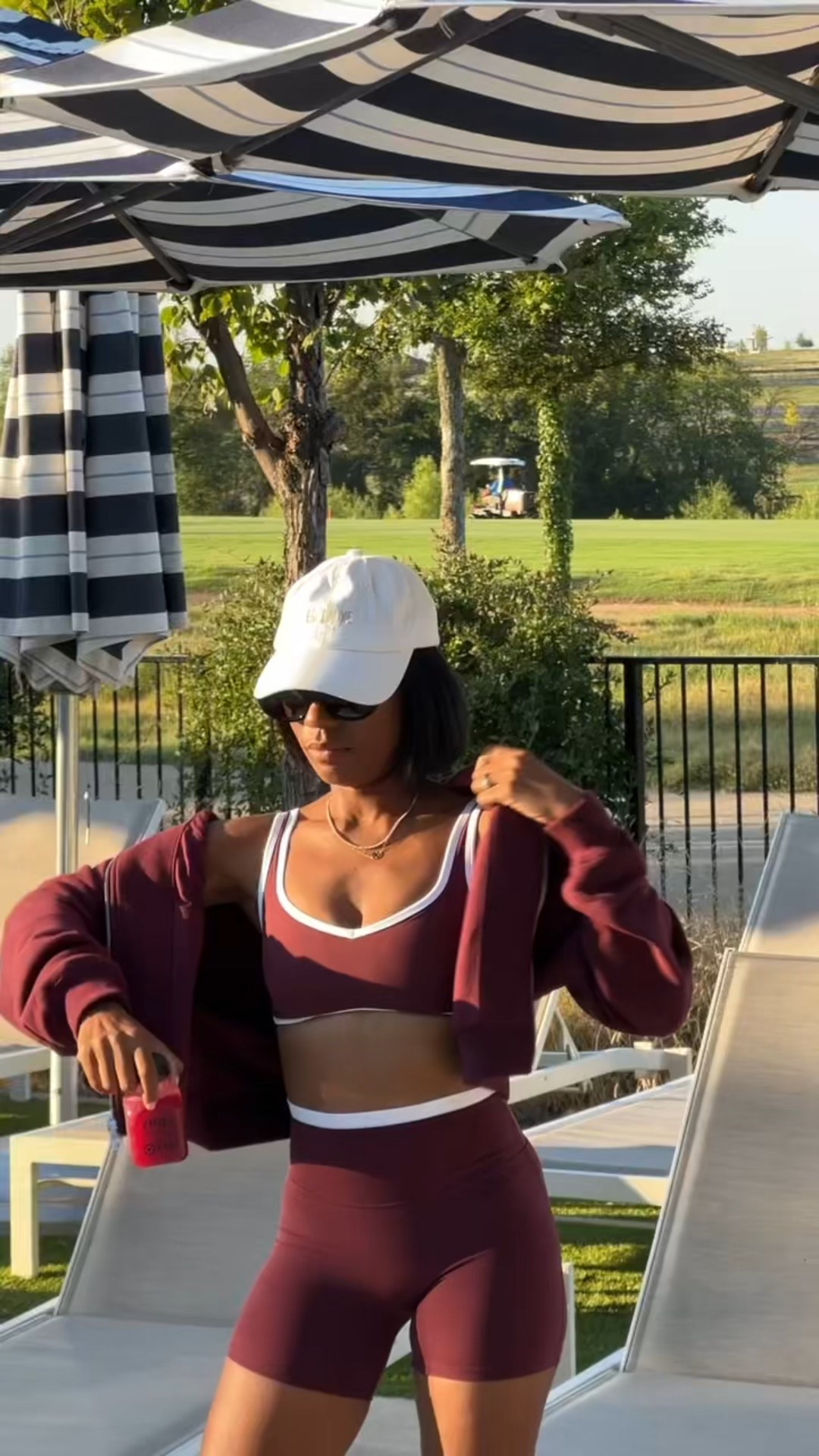 Workout with me! Abercrombie hosted a yoga and pilates style session for Creators at LTKCon, and of course I had to show up in full YPB. I love the Red Wine color in this set!

#LTKActive #LTKCon #LTKStyleTip