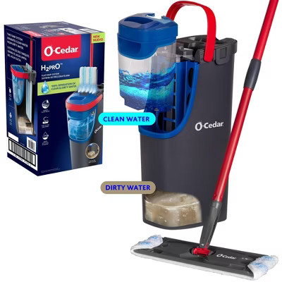 O-Cedar H2prO Flat Mop System: Steel Handle, Microfiber Head | Target
