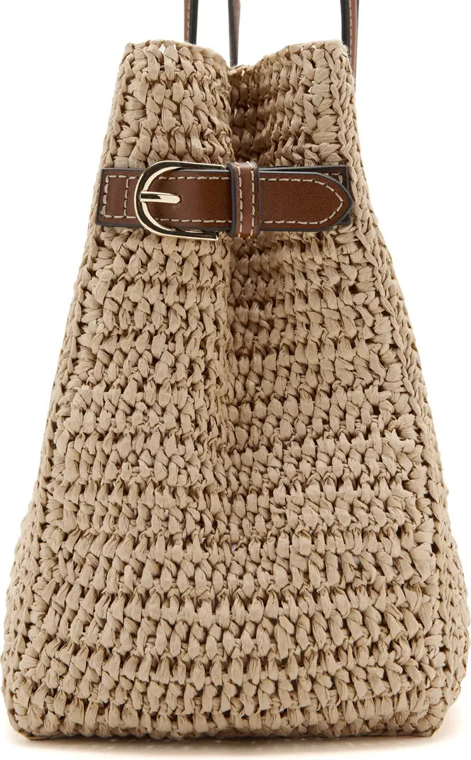 Natural Fiber City Shoulder Bag | Nordstrom