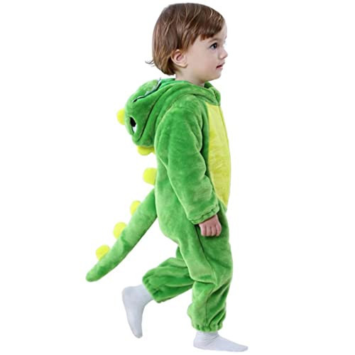 Baby Green Dinosaur Costumes Unisex Toddler Outfit Halloween Dress Up Romper 12-18 Months | Amazon (US)
