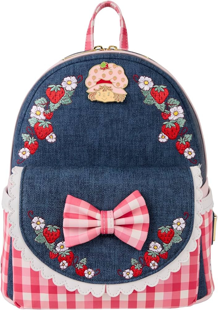 Loungefly Strawberry Shortcake Faux Denim Mini Backpack | Amazon (US)