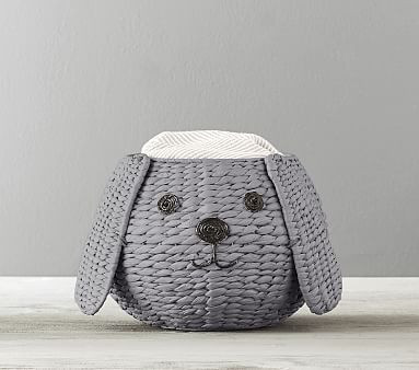 Puppy Shaped Wicker Basket | Pottery Barn Kids