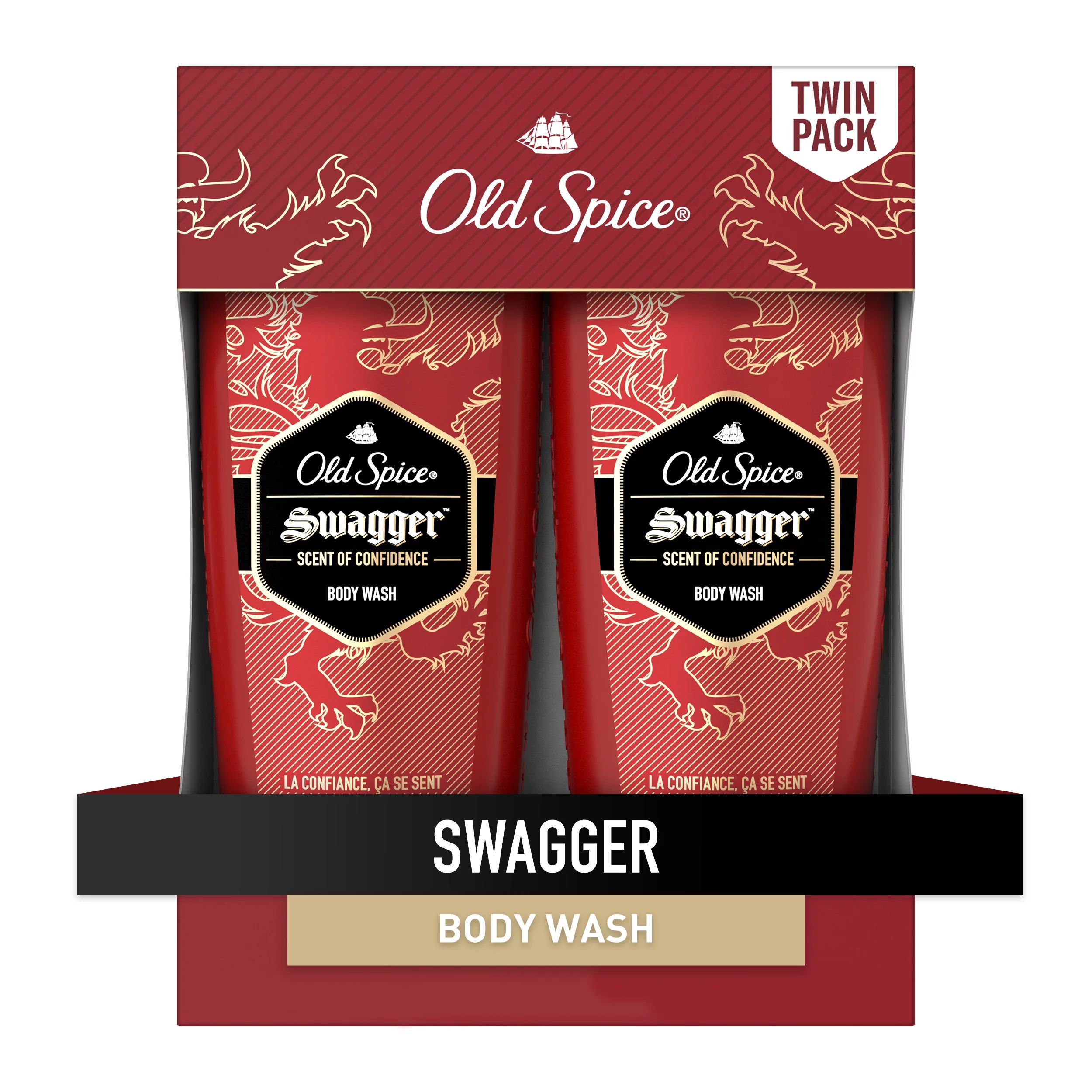 Old Spice Swagger Body Wash, 16 Fl Oz each, Pack of 2 - Walmart.com | Walmart (US)