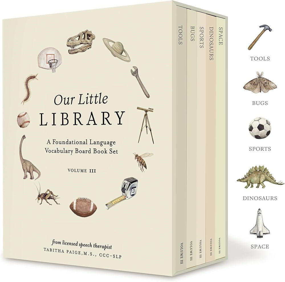 Our Little Library Vol. 3: Dinosaurs, Space, Tools, Bugs, and Sports Board Book Set for Boys & Gi... | Amazon (CA)