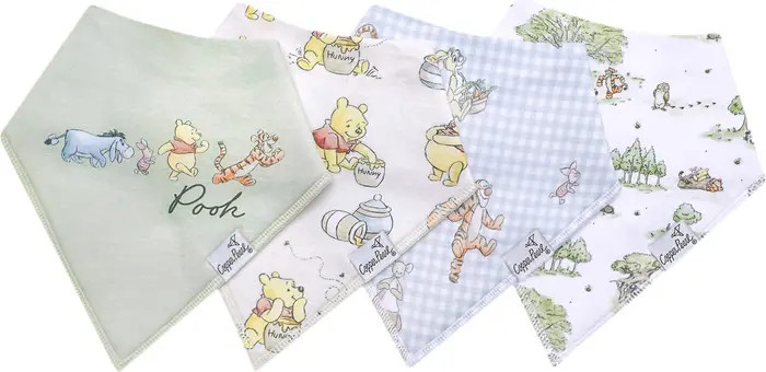 Hundred Acre Wood Assorted 4-Pack Bandana Bibs | Nordstrom