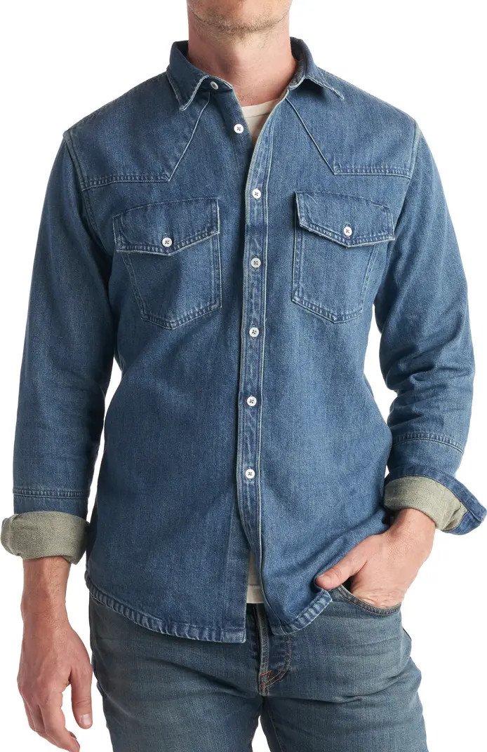 Rowan Abilene Cotton Denim Button-Up Shirt | Nordstrom | Nordstrom