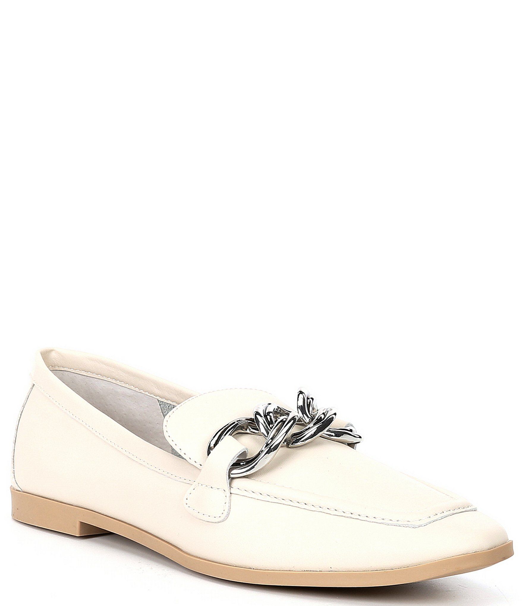 Dolce Vita Crys Leather Chain Detail Loafers | Dillard's | Dillard's