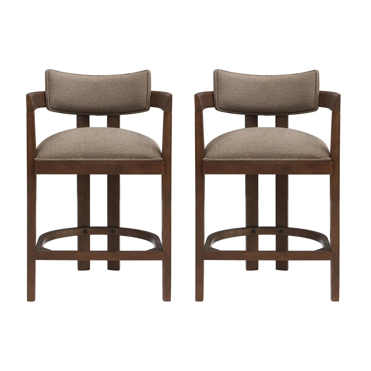 Evesham 26" Wood Upholstered Barstools (Set of 2) | Wayfair North America