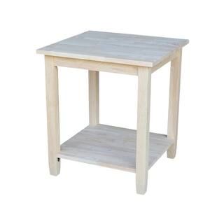 International Concepts Solano Unfinished End Table OT-6E | The Home Depot