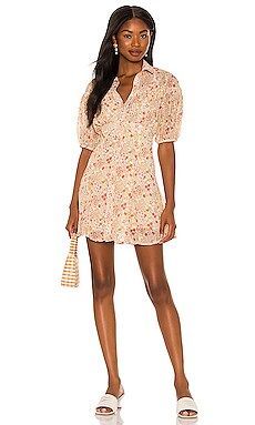 Free People Bonnie Mini Dress in Tea Combo from Revolve.com | Revolve Clothing (Global)