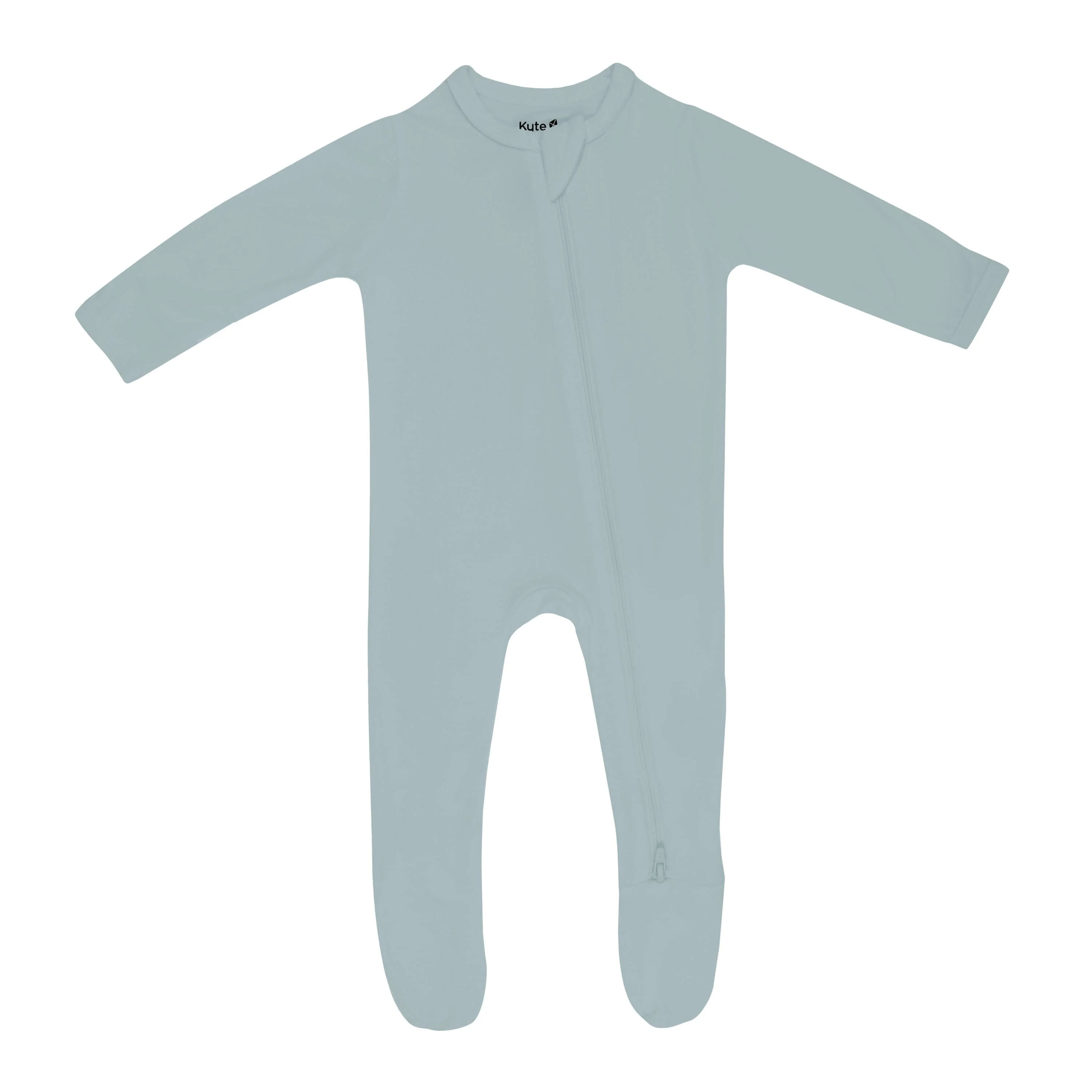 Zippered Footie in Glacier | Kyte BABY