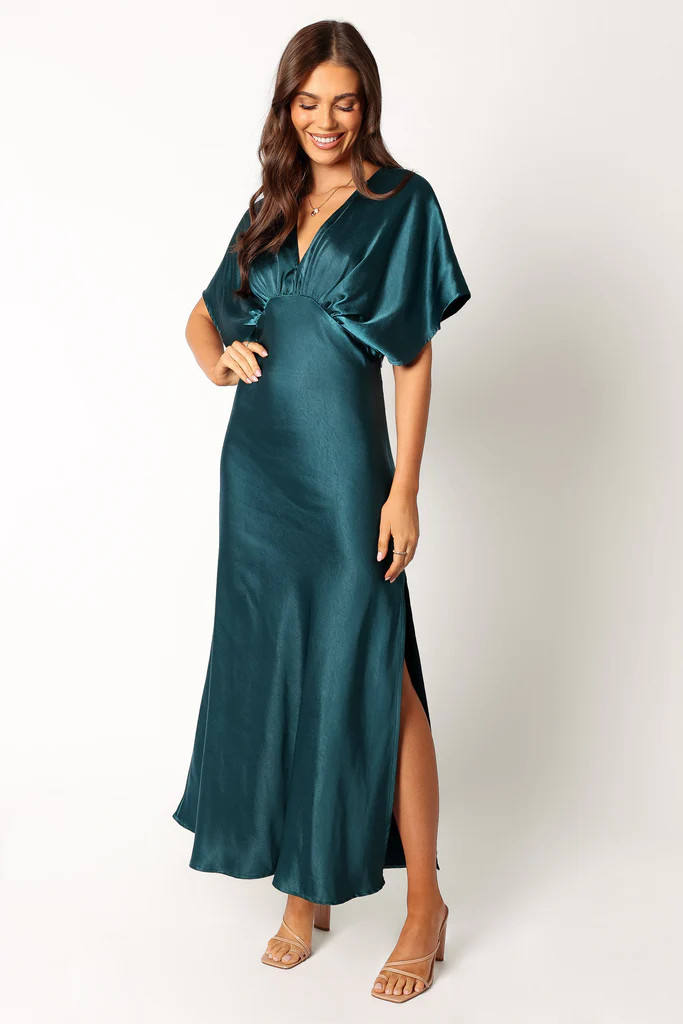 Ricki Maxi Dress - Deep Jasper - Christmas Party Dress - Holiday Party Dresses  | Petal & Pup (US)