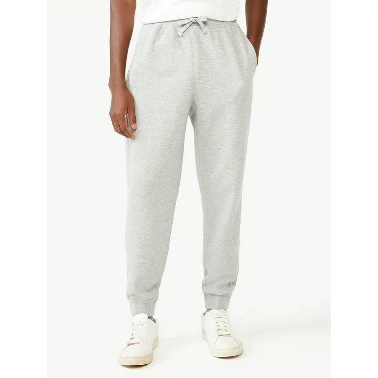 Free Assembly Men's Fleece Joggers with Side Panels - Walmart.com | Walmart (US)