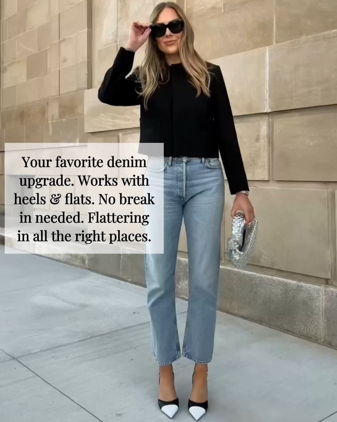 Wearing a small in the blazer, jeans true to size, shoes are Chanel

#LTKOver40 #LTKootd #LTKWorkwear