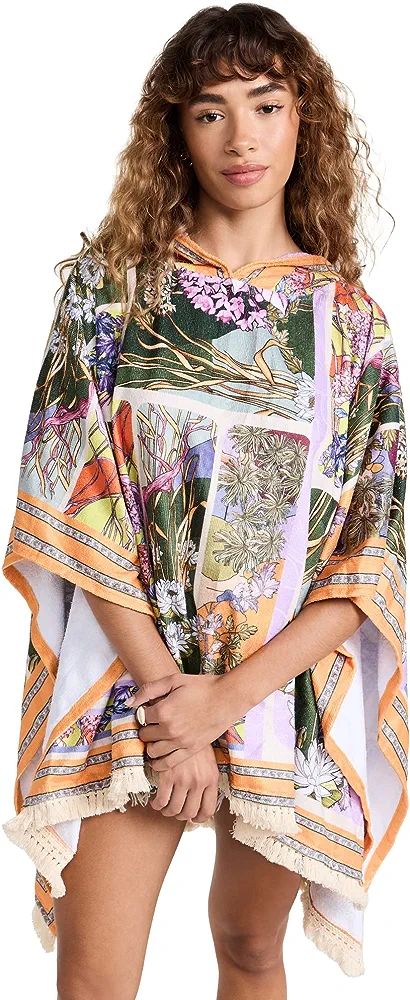 Agua Bendita Women's Delahila Suki Poncho Towel, Multicolor, One Size | Amazon (US)