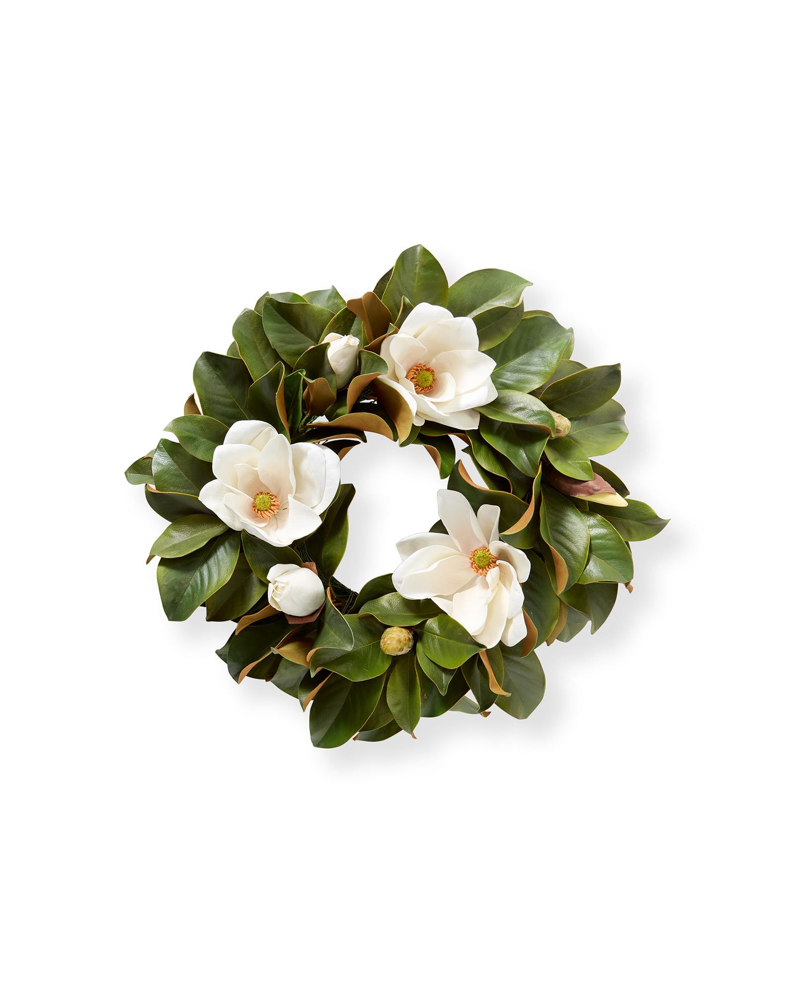 Faux Magnolia Wreath | Serena and Lily