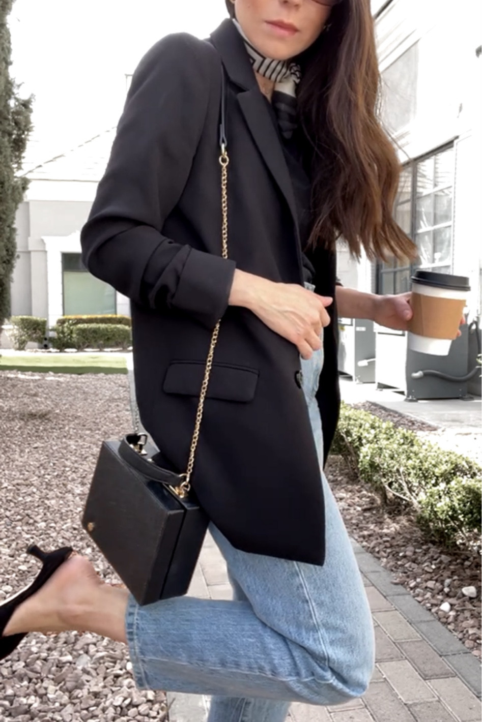 Black blazer with blue jeans outfit 🖤💙☕️

Work outfit, workwear, office outfit, casual work outfit, work outfit with jeans, mom jeans, blue jeans, straight blue jeans, cute pointy shoes, black pointy shoes 

#LTKstyletip #LTKworkwear #LTKunder100
