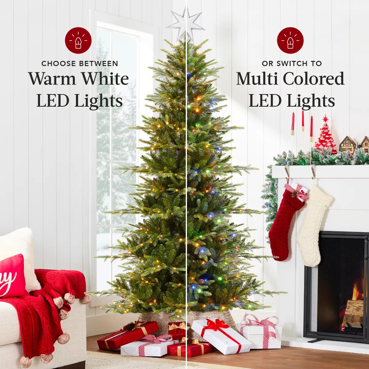 Best Choice Products Pre-Lit Artificial Aspen Noble Fir Christmas Tree w/ Branch Tips, LED Lights | Target