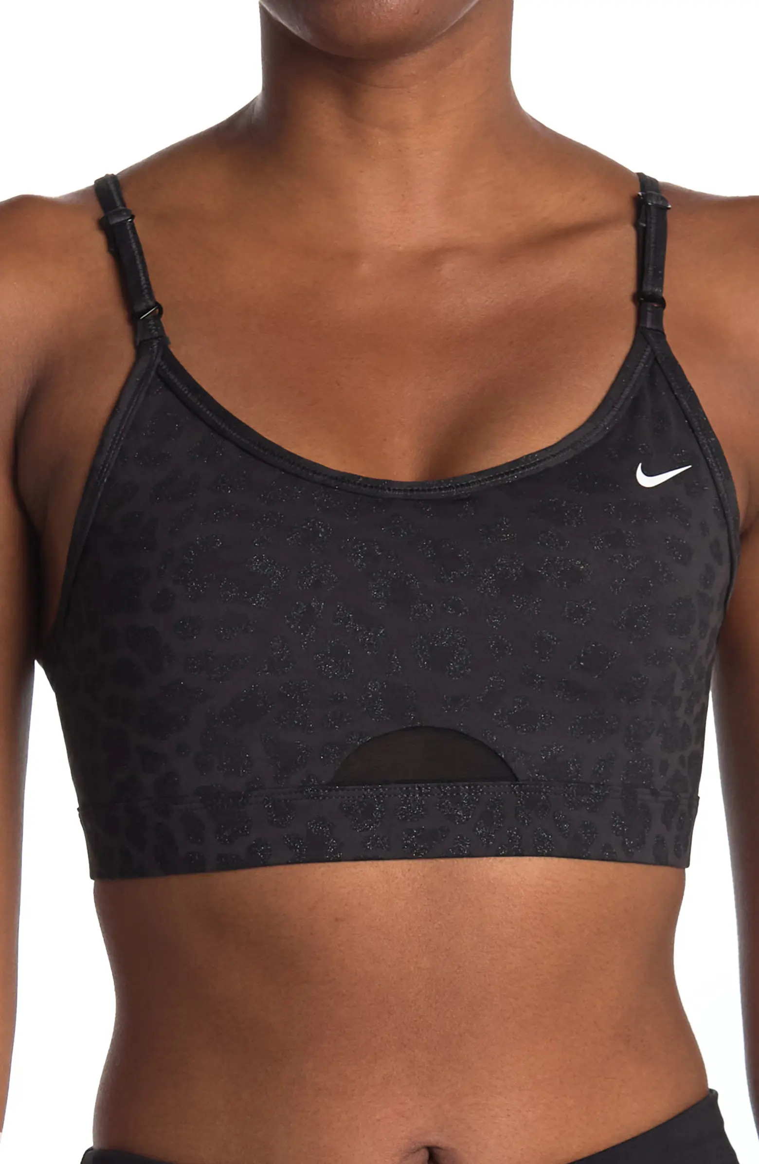 NIKE Indy Glitter Strappy Bralette | Nordstromrack | Nordstrom Rack