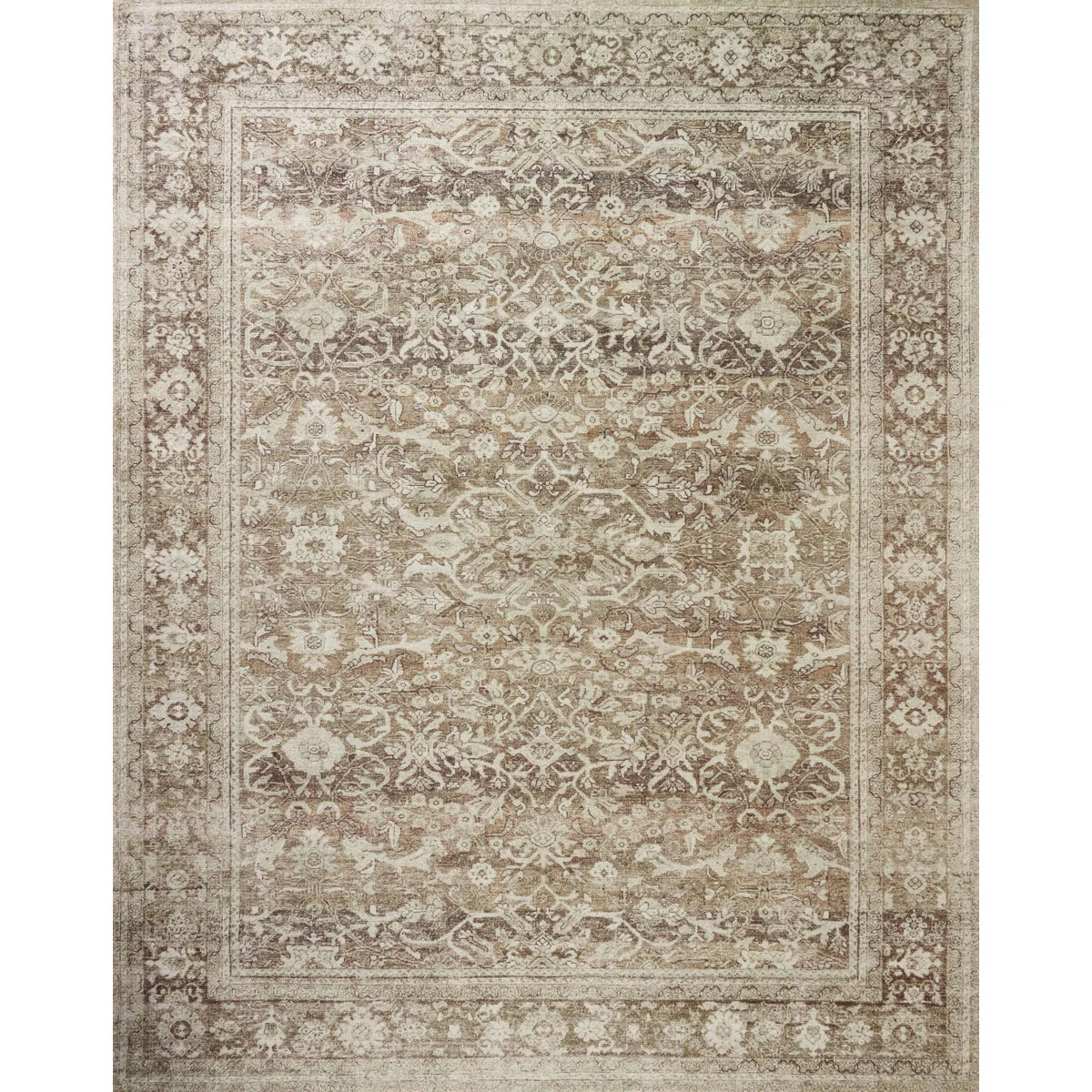 Magnolia Home by Joanna Gaines x Loloi Wimberly Bark / Ivory Area Rug | Wayfair North America