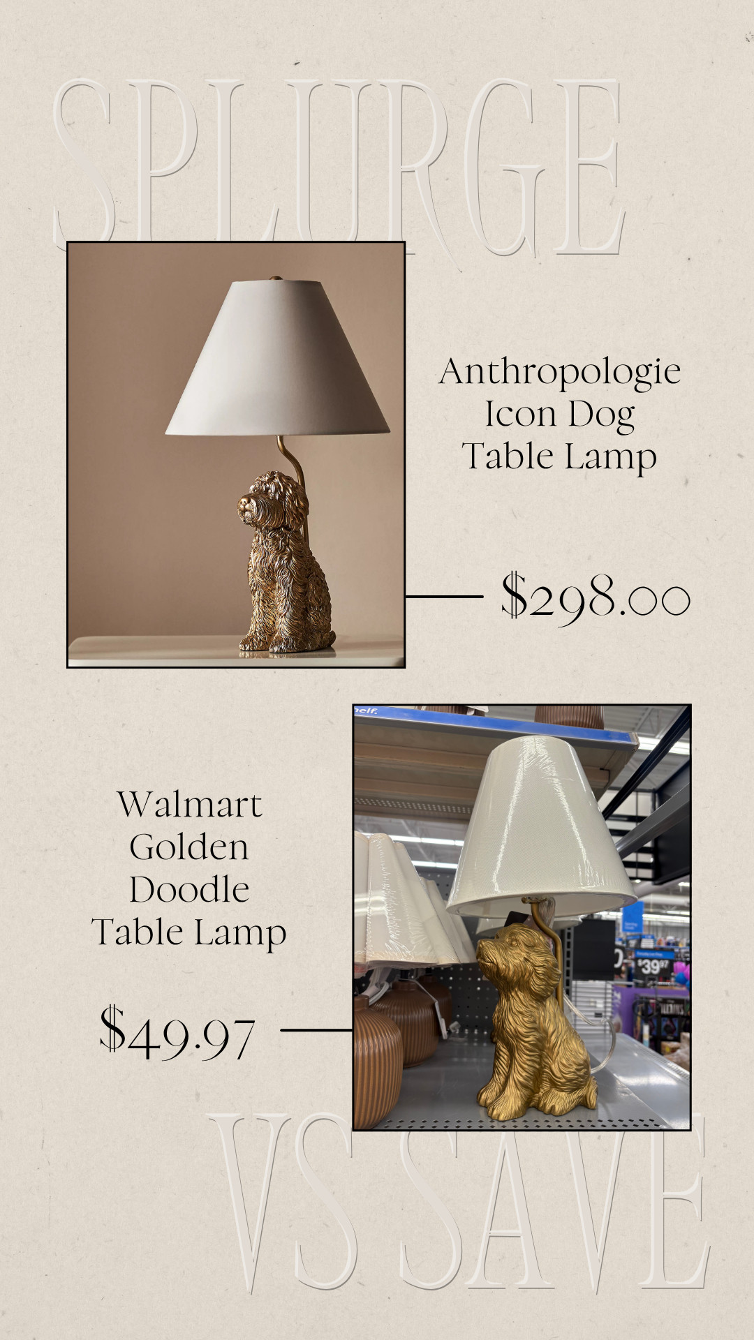 Splurge vs Save | Doodle Dog Lamp | Lamp | Home Decor #LTKxWalmart | Doodle Lamp | Dog Lamp 

 #LTKSeasonal #LTKHome