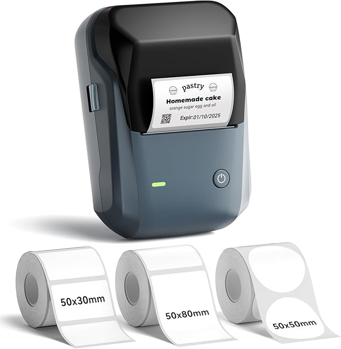 NIIMBOT B1 Label Maker, Bluetooth Portable Thermal Printer Machine with Large Waterproof Tape and... | Amazon (US)