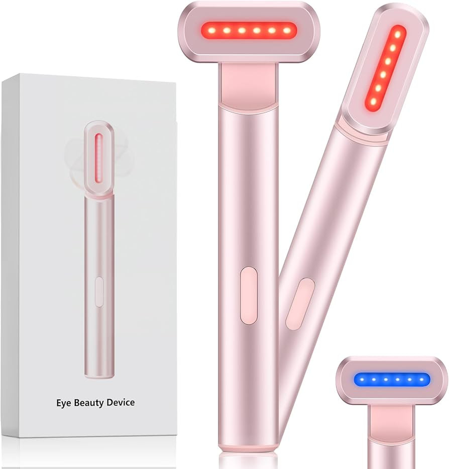 4-in-1 Light-Therapy-Wand,Red Light Therapy for Face and Neck - Microcurrent Facial Device for An... | Amazon (US)
