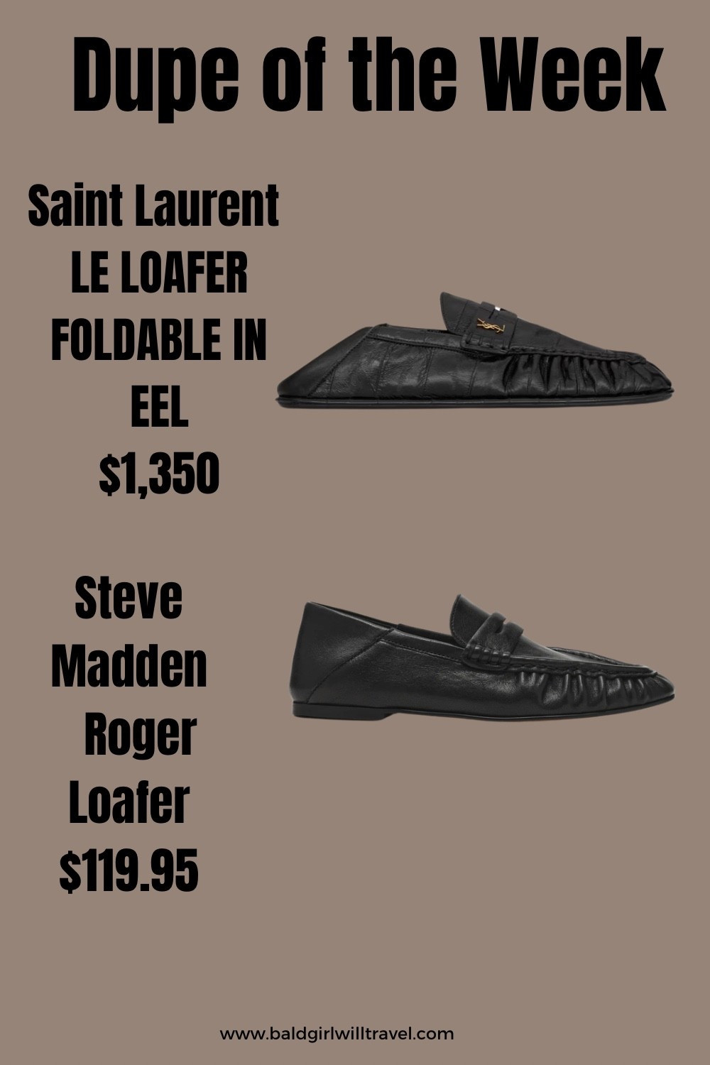 LTK Post 1 – Roger Loafer

The loafer I wore all over London & Amsterdam ✈️

The Steve Madden Roger loafer is soft, easy to pack, and comfortable enough for long travel days without sacrificing style. I grabbed mine in red (because y’all know I love a pop of color), but it comes in multiple options.

If you’ve been eyeing the Saint Laurent foldable eel loafer, this is a great alternative that gives you the same elevated look without the $1,300+ price tag.

Linked here in my LTK 👇🏾


#LTKTravel #LTKMidsize #LTKOver40