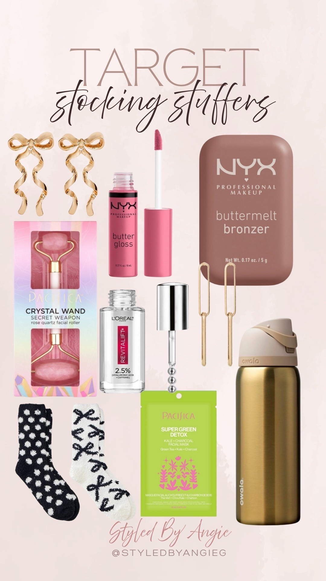 Target has so many amazing stocking stuffers that won’t break the bank. I’m loving these elevated earrings and these cozy socks are adorable. NYX has so many incredible makeup finds that are perfect to surprise them with on Christmas morning.

#LTKHoliday #LTKBeauty #LTKFindsUnder50