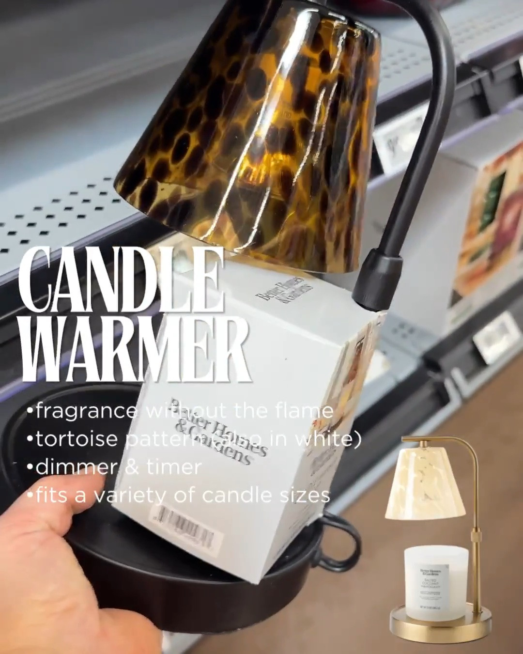 Candle warmer 
Tortoise pattern in brown or white

#LTKSeasonal #LTKHome
