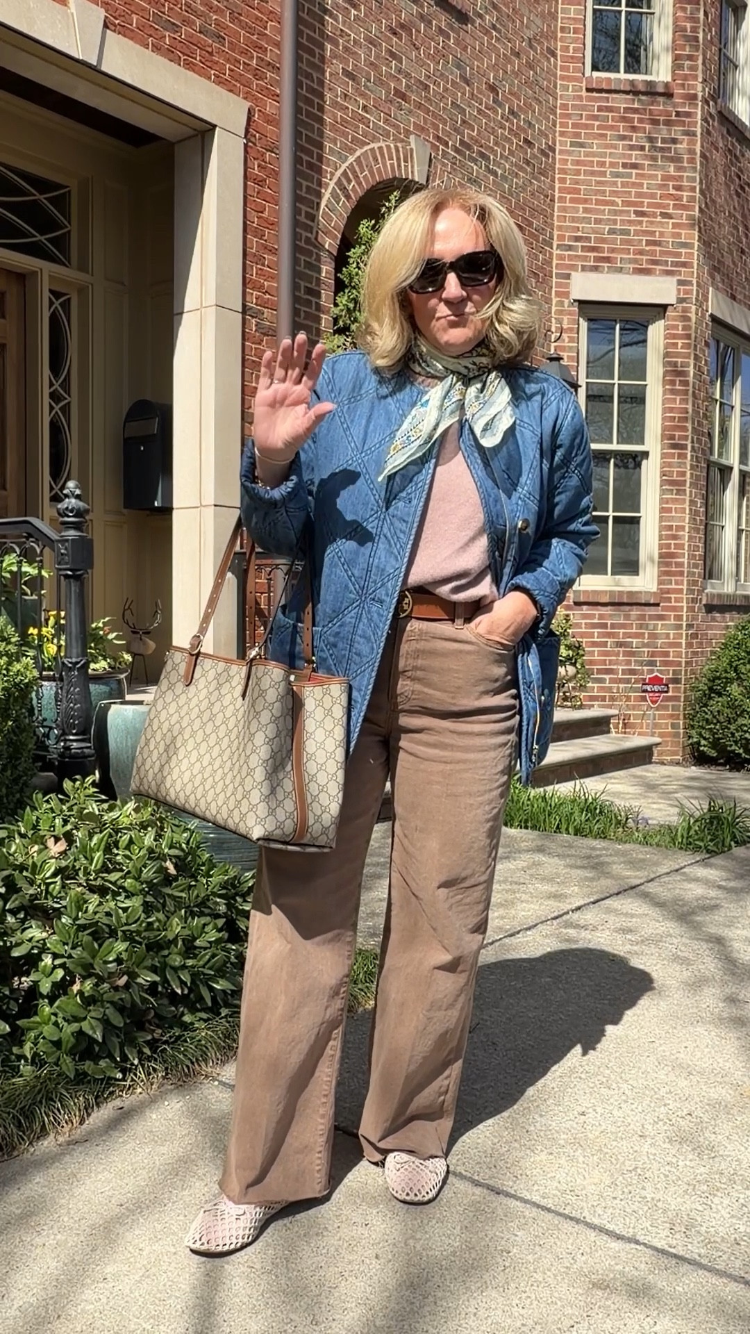 Jeans are 25% off right now. Premium denim size 29 and I cut about 2” off the bottom 
Pink cashmere size medium 
Early spring outfit spring layers 
Denim jacket is such good quality and on sale wearing size medium 


#LTKootd #LTKOver40 #LTKSeasonal

#LTKSaleAlert