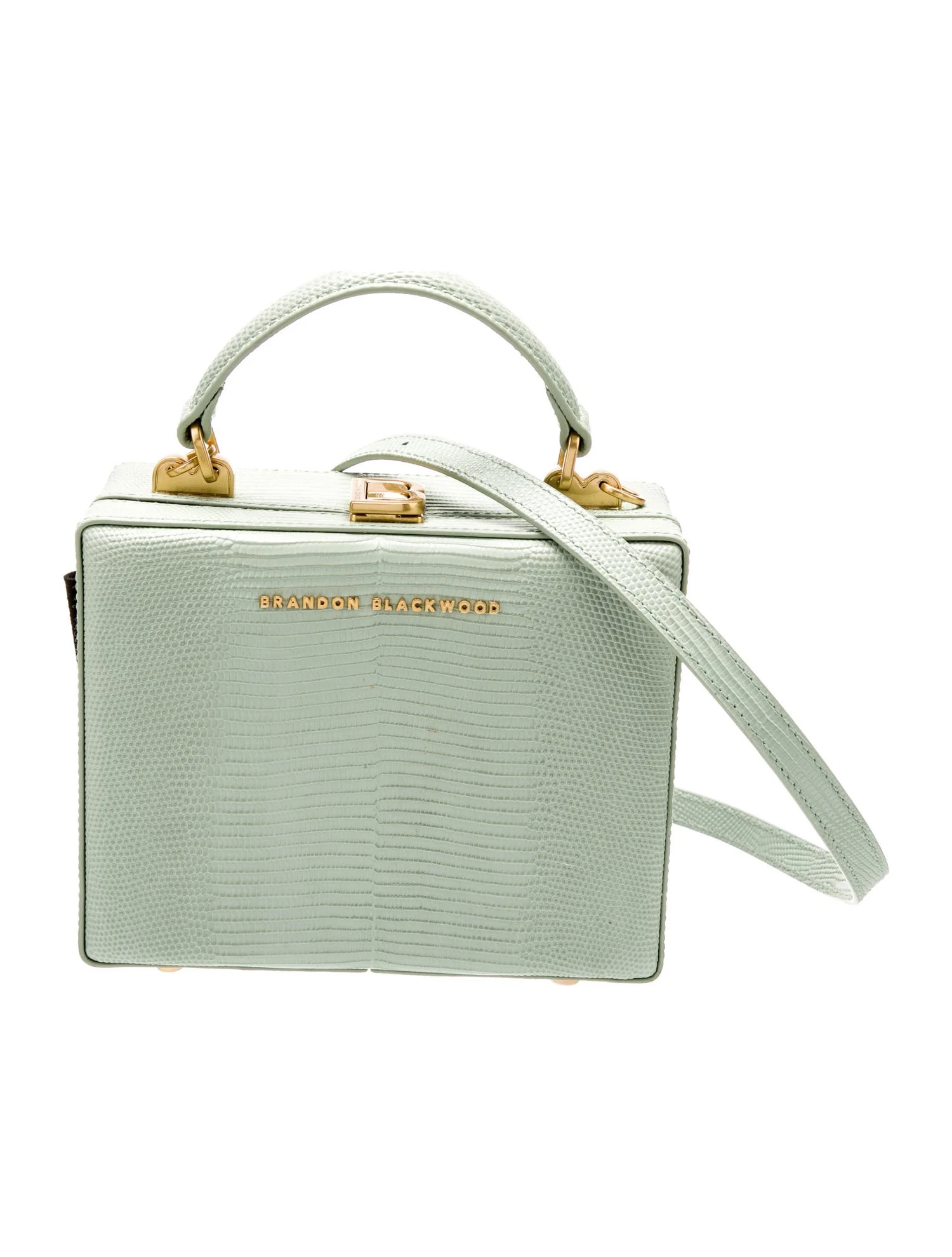 Embossed Leather Top Handle Bag | The RealReal