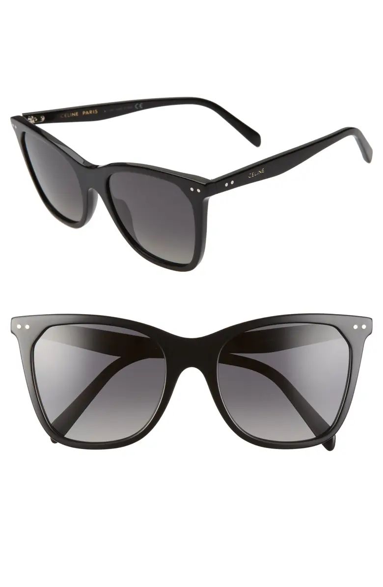 CELINE 55mm Polarized Cat Eye Sunglasses | Nordstrom | Nordstrom