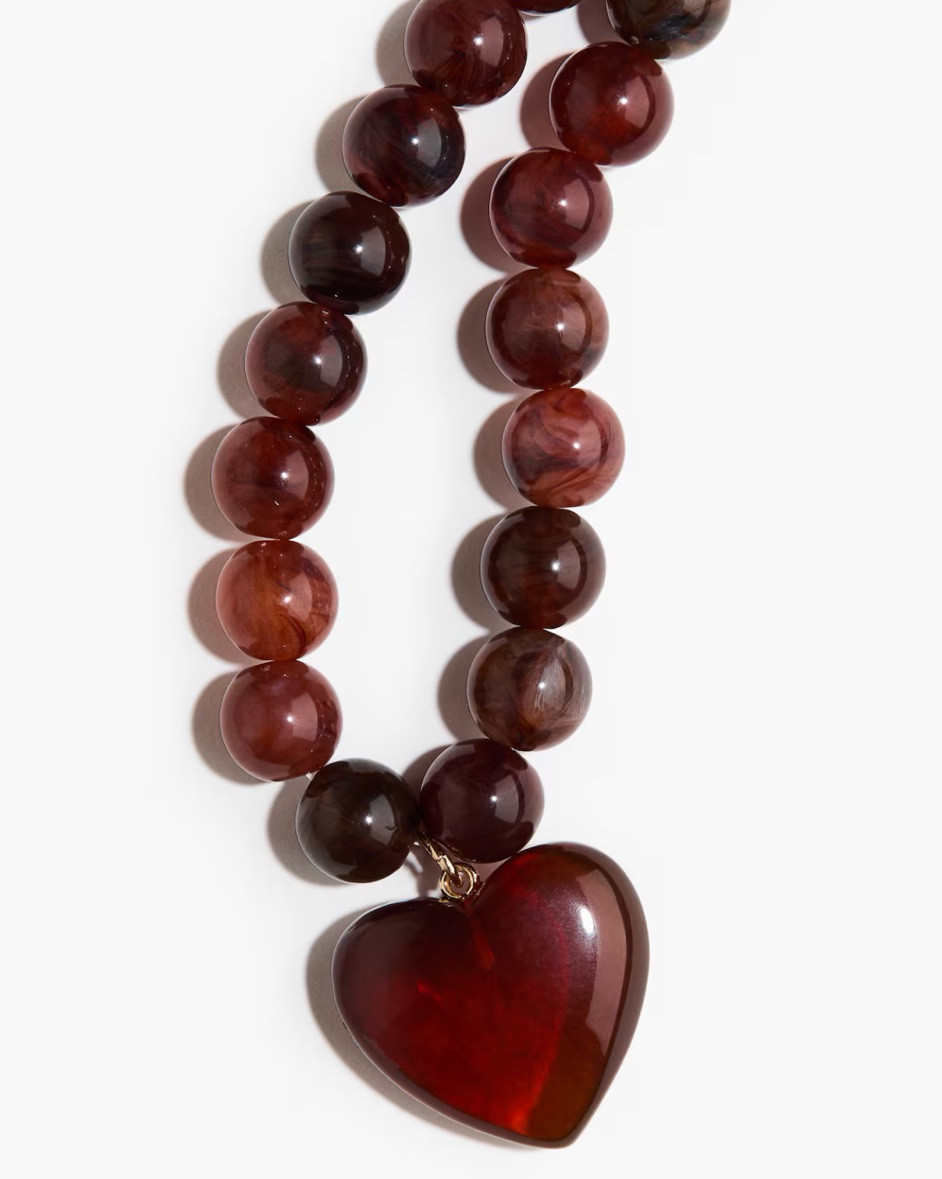 Tortoiseshell needed heart pendant necklace

#LTKSeasonal