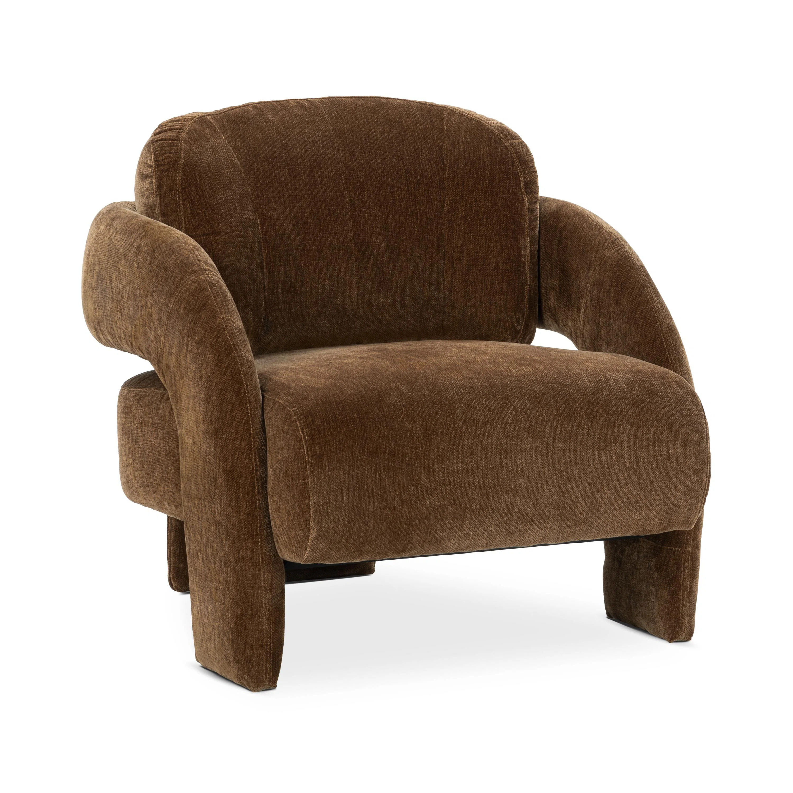 Salino Upholstered Fabric Lounge Accent Chair | Perigold