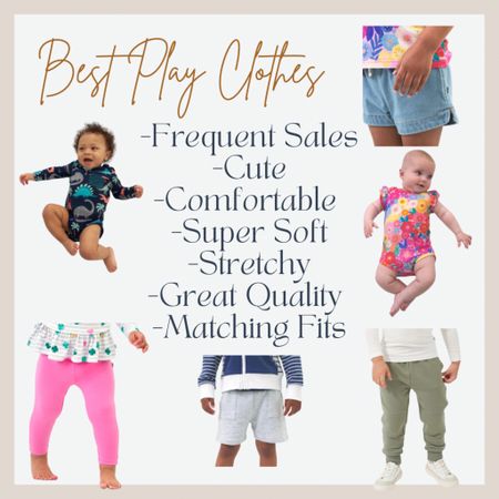 | Best Play Clothing For Babies And Toddlers | Super Soft Baby Toddler Clothing | Stretchy | Comfortable | Good Quality | Colorful | Baby Toddler Bodysuits | Onesies | Baby Toddler Sweatpants | Baby Toddler Leggings | Summer Clothes | Winter Clothes | Trending Baby Toddler Play Clothes | Baby Shorts | Toddler Shorts | Cute Baby Outfits | Cute Toddler Outfits | Baby Pjs | Toddler Pajamas | Soft Stretchy Pajamas For Kids | Frequent Sales | Little Sleepies |

#LTKbaby #LTKbump #LTKkids