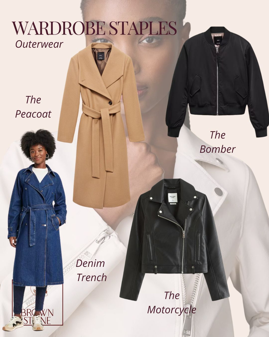 This is the ultimate outerwear edit. These four versatile pieces will transform your wardrobe and keep you looking effortlessly cool in any season.

The bomber: The casual choice that elevates even the simplest outfit. Layer it over everything from hoodies to silk dresses for that perfect high-low mix.

The denim trench: Not your average trench coat. From work to the weekend looks. Trust me, you'll reach for this more than you think.

The peacoat: Timeless for a reason. Polish any look. Navy is forever, but don't sleep on camel or charcoal.

The moto: Sometimes you need that badass energy. Throw it over a slip dress or pair it with denim - instant attitude included.

Which one are you adding to your cart first?

#styletips #wardrobeessentials #outerwear #fashionbasics #capsulewardrobe #styleinspo #winterfashion #jackets #fashiontips #personalstylist 

 #LTKOver40 #LTKStyleTip #LTKWorkwear