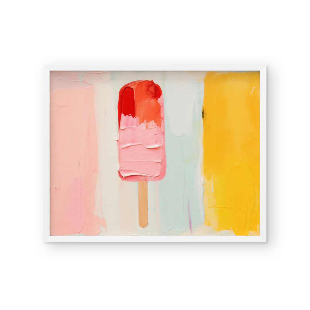 Pink Popsicle No. 2 | Beachin Collection Art Print | Urban Garden Prints