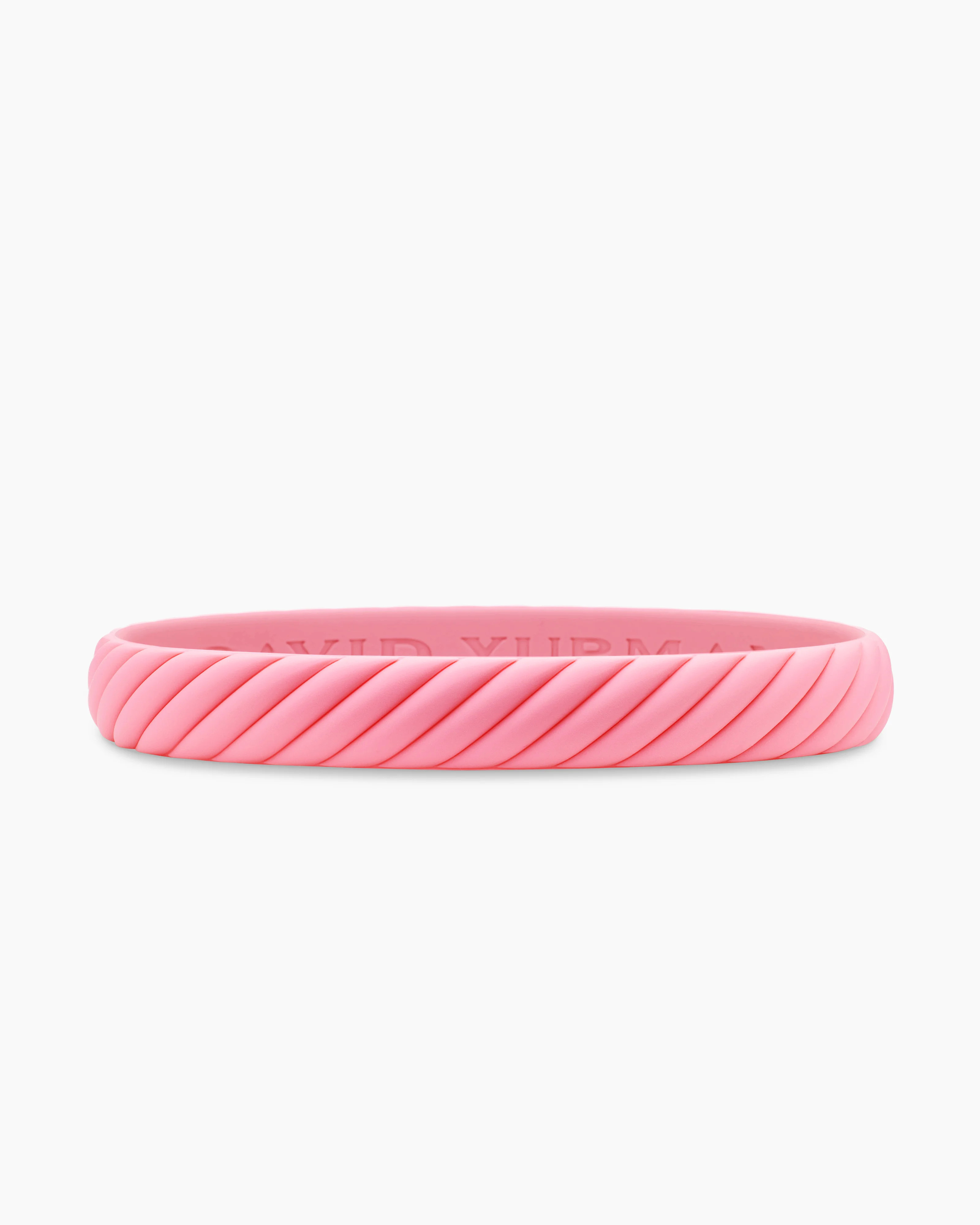 David Yurman | Cable Bracelet in Pink Rubber, 10mm | David Yurman
